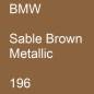 Preview: BMW, Sable Brown Metallic, 196.